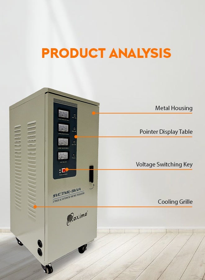 ماكسيما منظم جهد ثلاثي الطور ماكسيما 9000 واط - Image 3